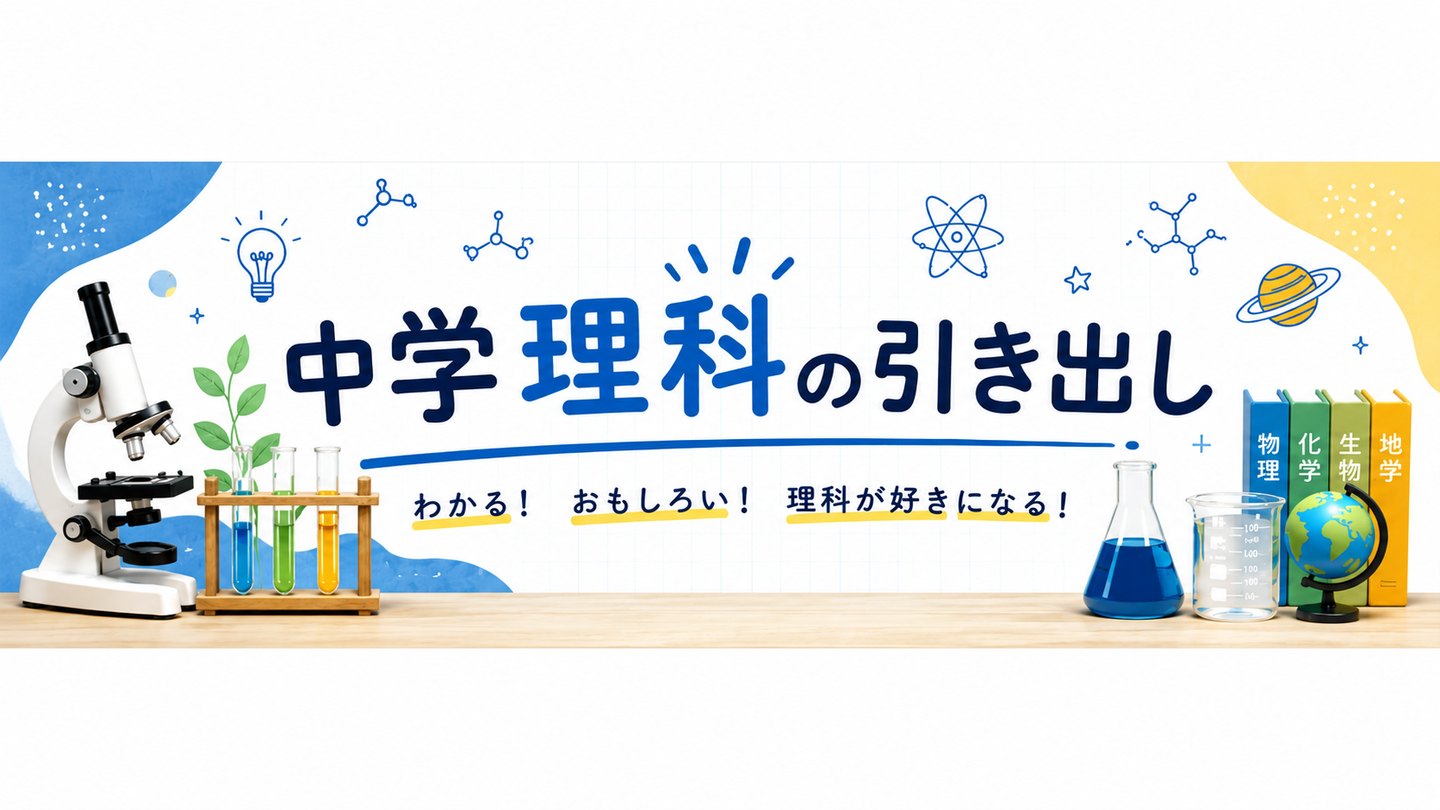 中学理科の引き出し ─ YouTubeチャンネル｜わかる！おもしろい！理科が好きになる！